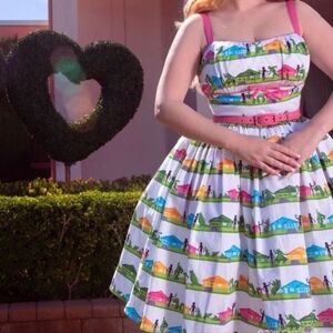 EUC LARGE Edward Scissorhands Topiary Dress